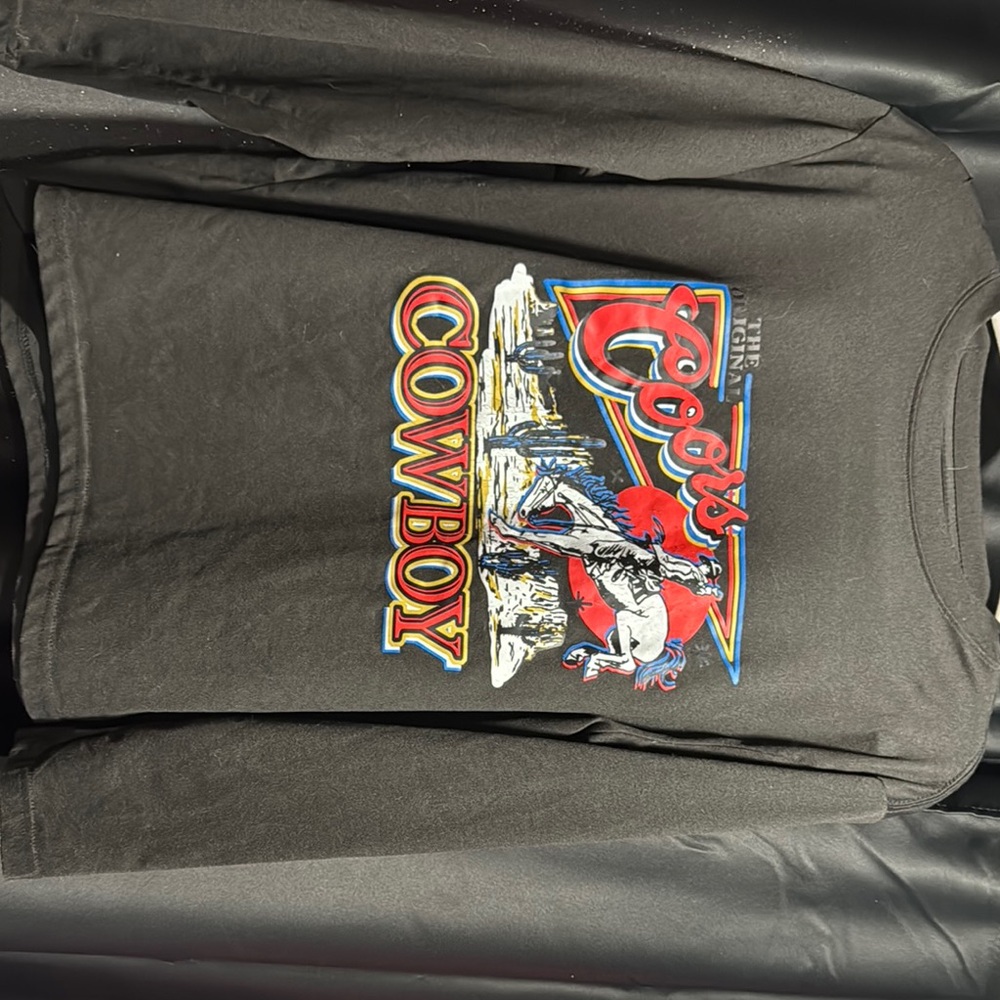 Coors Cowboy Graphic Long Sleeve Shirt